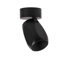 Facet W70 plafondlamp/spot, zwart