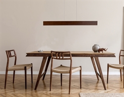 Flora hanglamp, walnoot