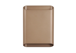 Shell wandlamp, latte