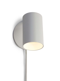 SpotOn1 Circle Wall m/schakelaar wandlamp/spot, wit