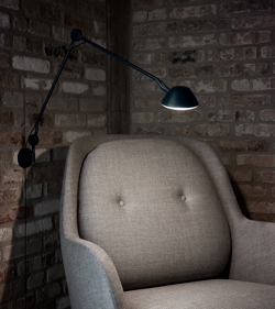 AQ01 wandlamp, zwart