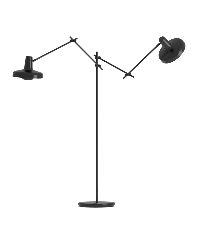 ARIGATO vloerlamp dubbel zwart