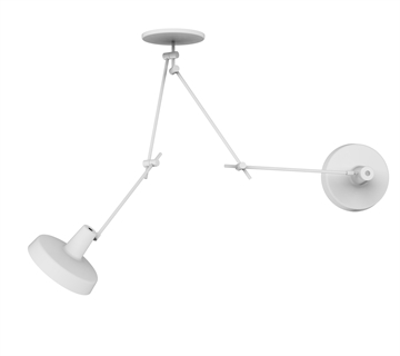 ARIGATO plafondlamp dubbel, wit