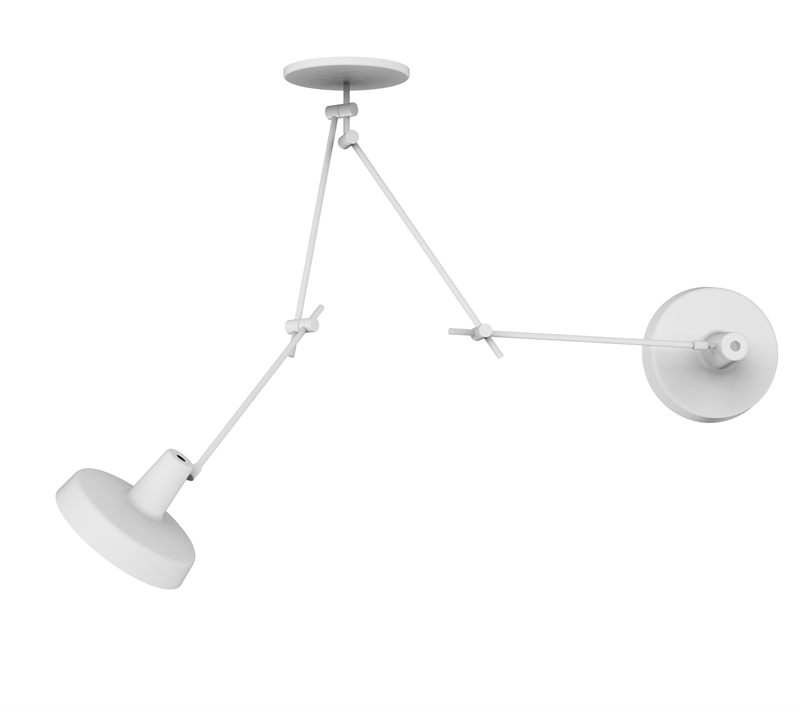ARIGATO plafondlamp dubbel, wit