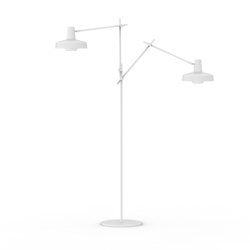 ARIGATO vloerlamp dubbel wit