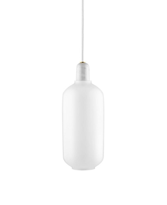 Amp hanglamp - Groot, Wit/Wit marmer