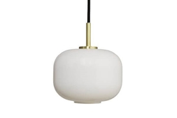 Cuscino hanglamp klein Ø15, messing/opal
