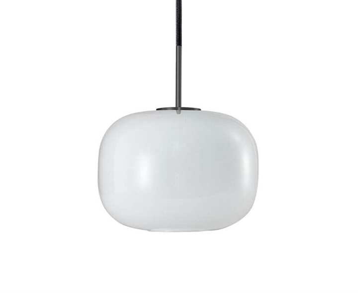 Cuscino hanglamp medium Ø26, titanium/opal