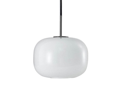 Cuscino hanglamp medium Ø26, titanium/opal