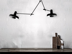 Arigato plafondlamp dubbel, zwart