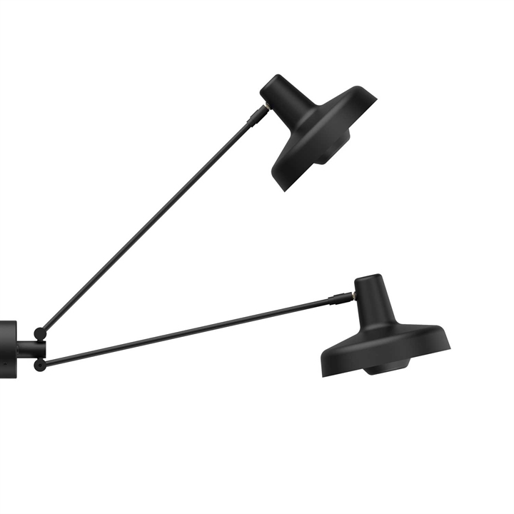 ARIGATO wandlamp Palace dubbel, zwart