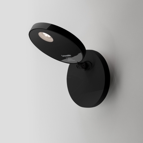 Demetra Faretto wandlamp 2700K, on/off, zwart