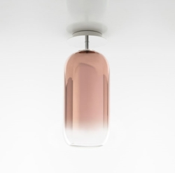 Gople plafondlamp, koper