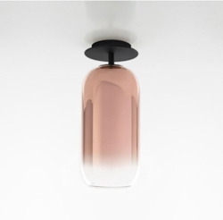 Gople plafondlamp, zwart/koper