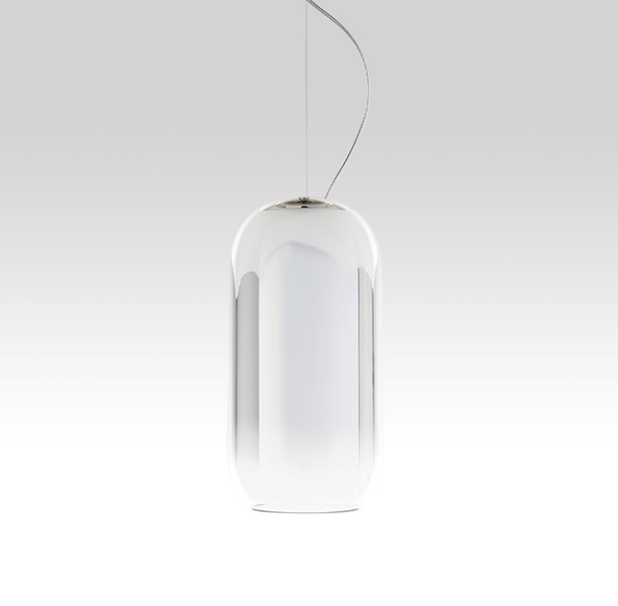 Gople hanglamp, zilver