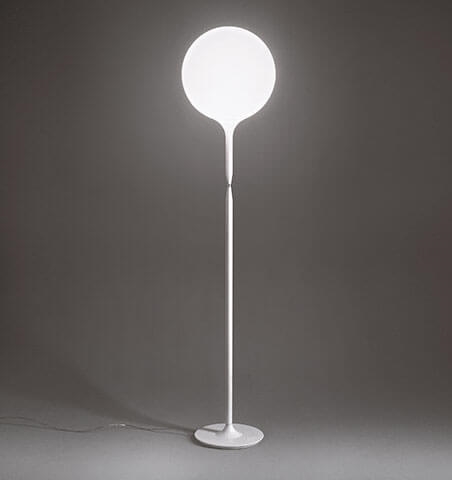 Castore 35 vloerlamp, wit