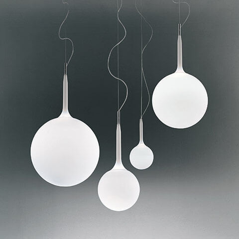 Castore 14 hanglamp, wit