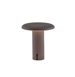 Takku tafellamp / batterijlamp, geanodiseerd grijs