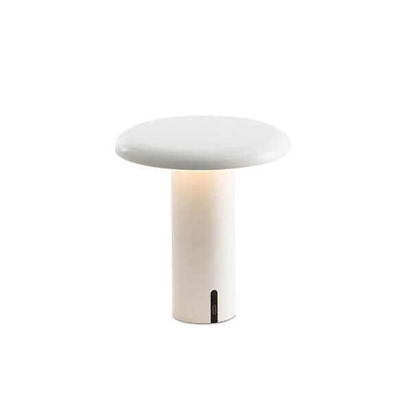 Takku tafellamp / batterijlamp, gelakt wit