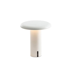 Takku tafellamp / batterijlamp, gelakt wit