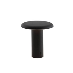 Takku tafellamp / batterijlamp, gelakt zwart