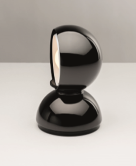 Eclisse tafellamp / wandlamp, mat zwart