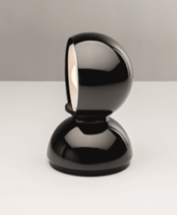 Eclisse tafellamp / wandlamp, mat zwart