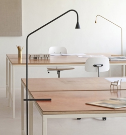 Austere tafellamp, messing