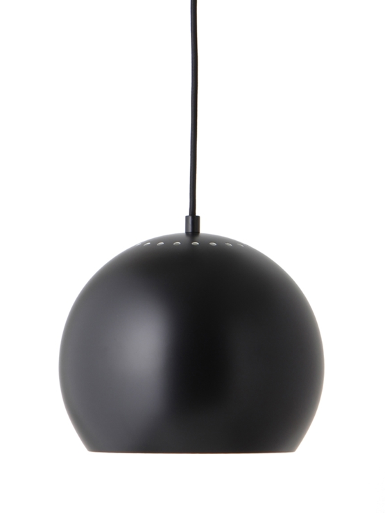 Ball Hanglamp Ø25, mat zwart