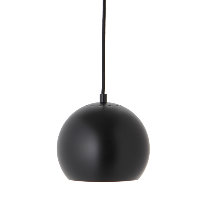 Ball Hanglamp Ø18, mat zwart