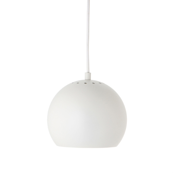 Ball Hanglamp Ø18, mat wit