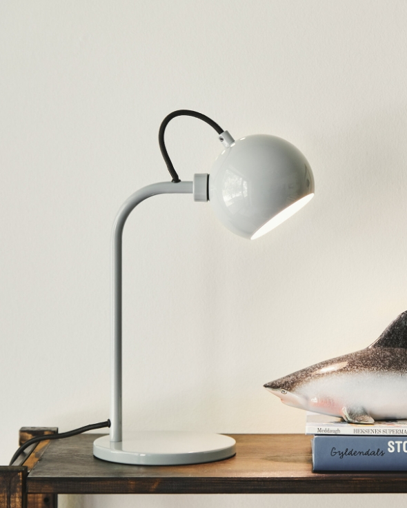 Ball Single tafellamp, glanzend pale grey (christmas)