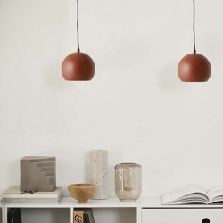 Ball Hanglamp Ø18, mat terracotta rood