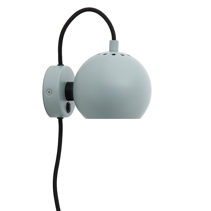 Ball Wandlamp, mat aqua green