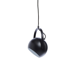 Ball W/ Handle Hanglamp Ø18, Mat zwart