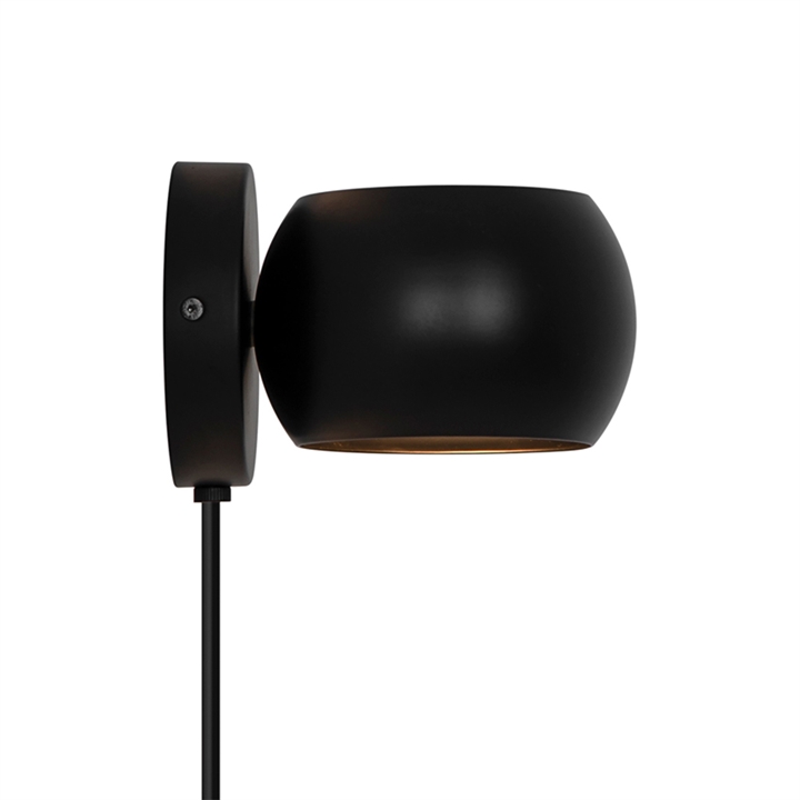 Belir wandlamp, zwart