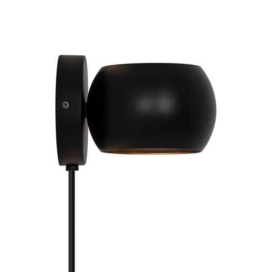 Belir wandlamp, zwart