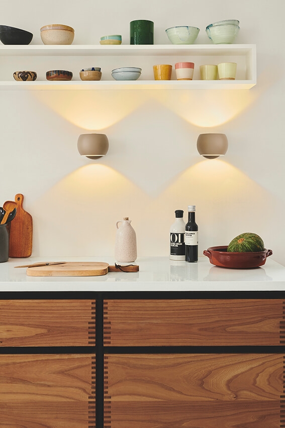 Belir wandlamp, bruin