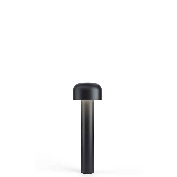 Bellhop Bollard H380 buitenvloerlamp, zwart