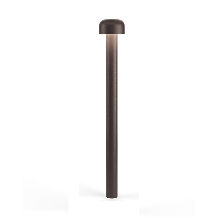 Bellhop Bollard H850 buiten vloerlamp, bruin