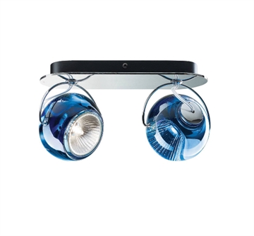 Beluga 2 wandlamp/plafondlamp, blauw