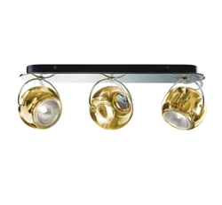 Beluga 3 wandlamp/plafondlamp, amber