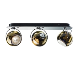 Beluga 3 wandlamp/plafondlamp, bruin