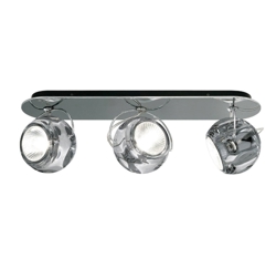 Beluga 3 wandlamp/plafondlamp, helder