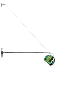 Beluga wandlamp op arm, groen