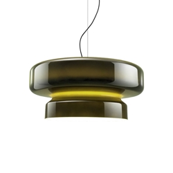 Bohemia 84 LED hanglamp, donkergroen