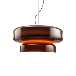 Bohemia 84 LED hanglamp, oranje