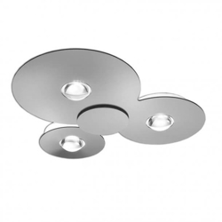 Bugia Triple Plafondlamp, Chroom