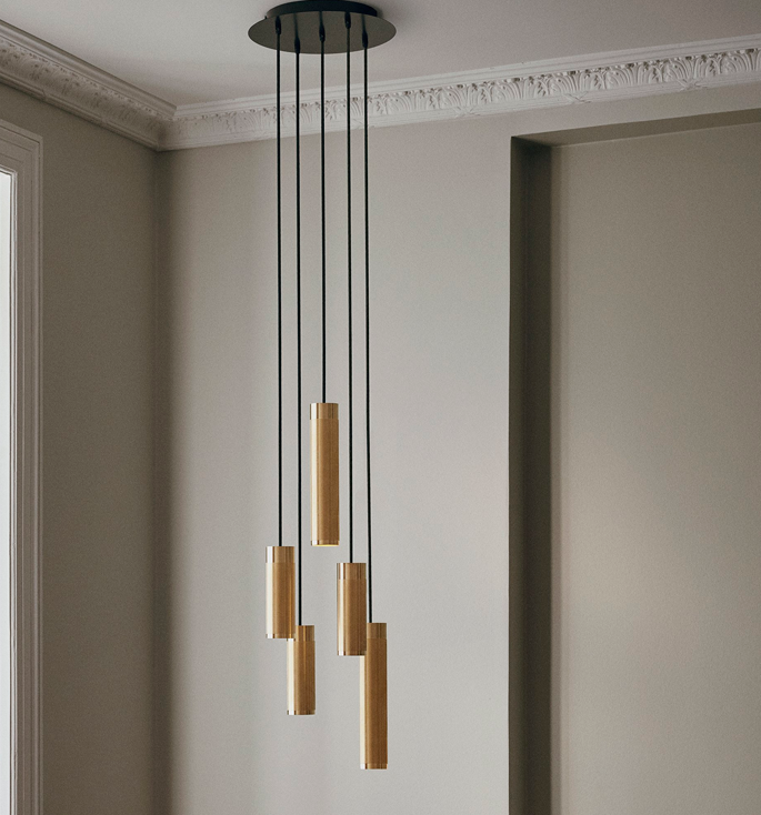 Thorup Copenhagen Patrone Cluster hanglamp groot, messing