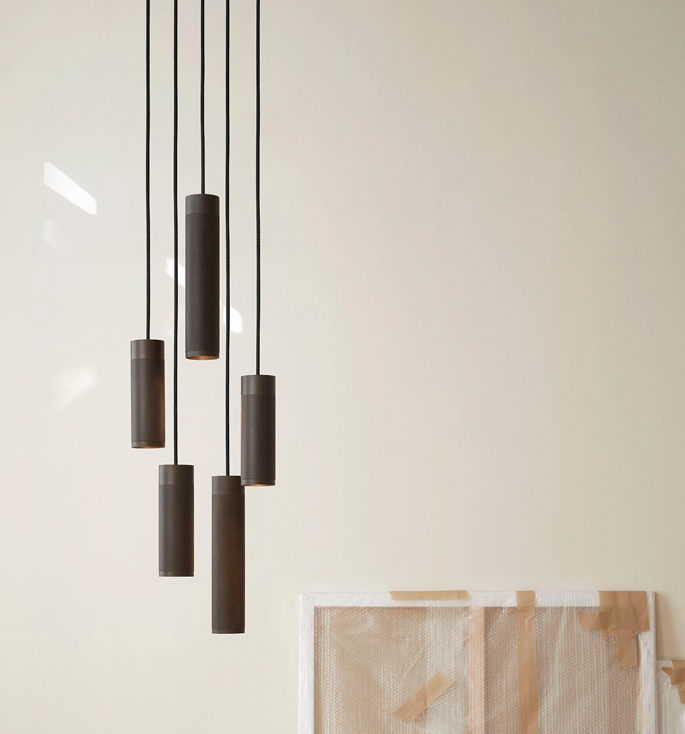 Thorup Copenhagen Patrone Cluster hanglamp groot, gebronsd messing